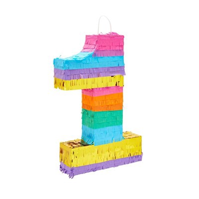 Pinata Rhif Enfys Ar Gyfer Cyflenwadau Parti Pen-blwydd